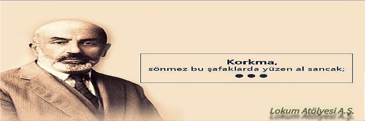 Lokum Atölyesi olarak Ebedi hayata intikalinin 82. yıl dönümünde Milli Şairimiz Mehmet Akif Ersoy'u rahmetle, şükranla anıyoruz.

#MehmetAkifErsoy #istiklalmarsı