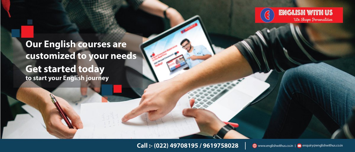 EnglishWithUs1's tweet photo. Our English courses are customized to your needs.
Get started today to start your English journey.

Call us: 022 49708195 / 9619758028
Or Visit our website https://t.co/xBh62YxGtP

#Englishwithus #Englishcommunication #Launguage #Developinterpersonalskills #Confidence https://t.co/oVbAwrv4FK