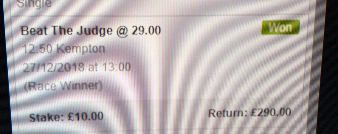 Spoiler_82's tweet photo. @BridgeTips legend mate had a betway offer on this saw your pick https://t.co/JMjnHxEuz1