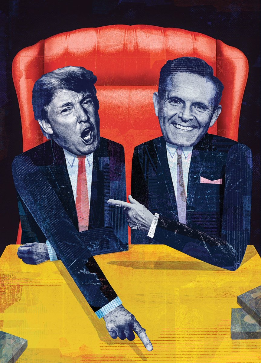 NewYorker's tweet photo. With “The Apprentice,” the TV producer Mark Burnett mythologized Donald Trump—then a floundering D-lister—as the ultimate titan, paving his way to the Presidency: https://t.co/swUGd9zJzE https://t.co/9uqiW8Qciu