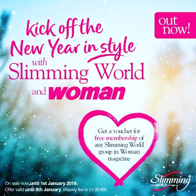 Looking forward to welcoming members new and old with this great offer! Well done <a href="/WomanMagazine/">Woman Magazine</a> for a great start to 2019! #womanmagazine #slimmingworld #slimming #weightloss #Motivation #voucher #newyear #2018to2019