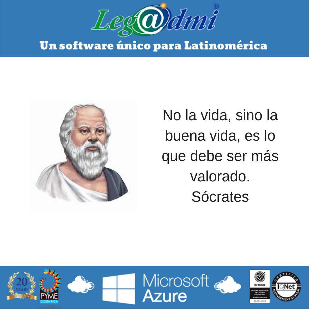 Legadmi's tweet photo. No la vida, sino la buena vida, es lo que debe ser más valorado.
Sócrates
#Saas #Azure #CloudComputing #RRHH #RecursosHumanos #Payroll #Nomina #Responsive #ApexOracle https://t.co/z6DqGpGiiT