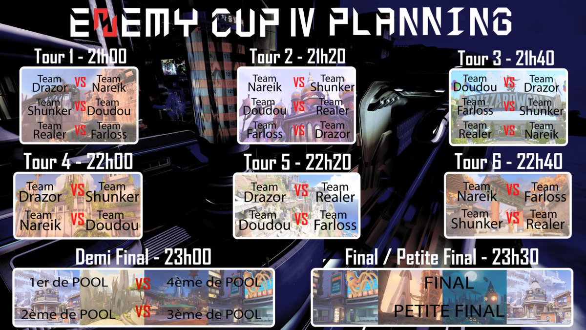 Enemy_FR's tweet photo. 🚨 [#EC4] 🚨

À 21h sur la chaîne de Enemy retrouvez la Enemy Cup 4 en compagnie de nos chers @GamersEnergyy et @Den_Overwatch !! 🏅

Et bien évidemment @vadko_ow et LLH au cast ! 👍🏻

Glhf à tous 👀⚔️
Plus d'infos en dessous ⤵️

https://t.co/I9nYjo2mpL

#LetsGoEnemy 🔝 https://t.co/dYbF3s44B3