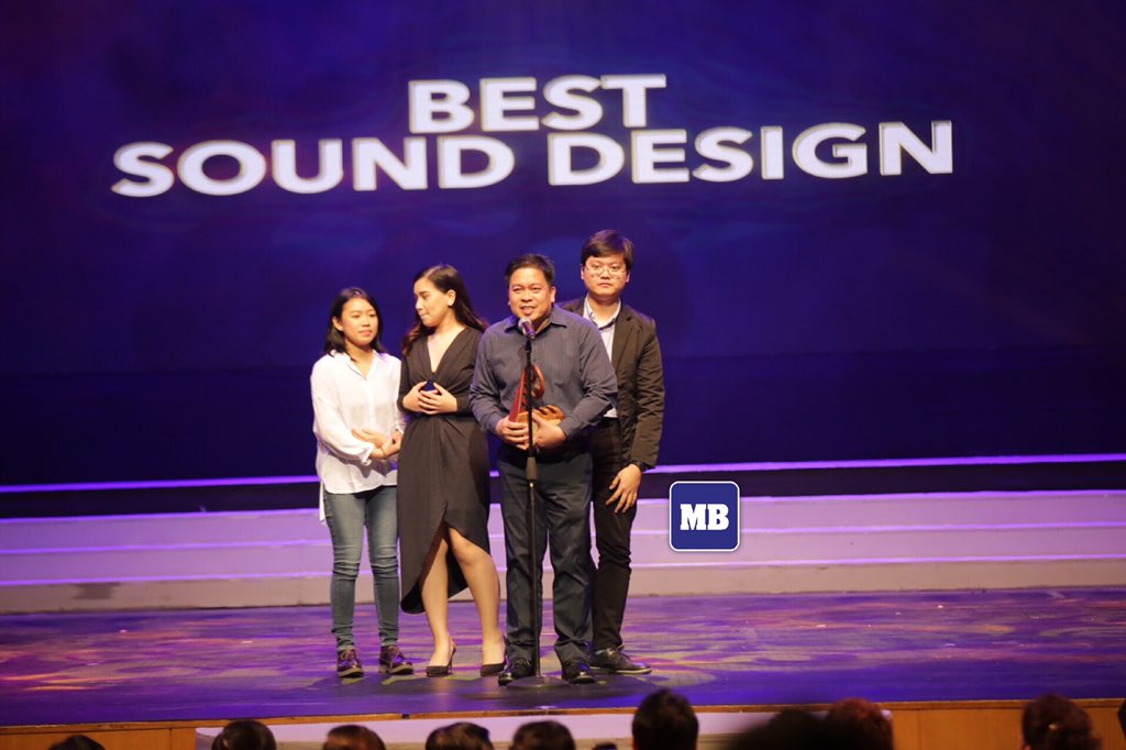 Manila Bulletin News on Twitter "Best Sound Design award goes to 