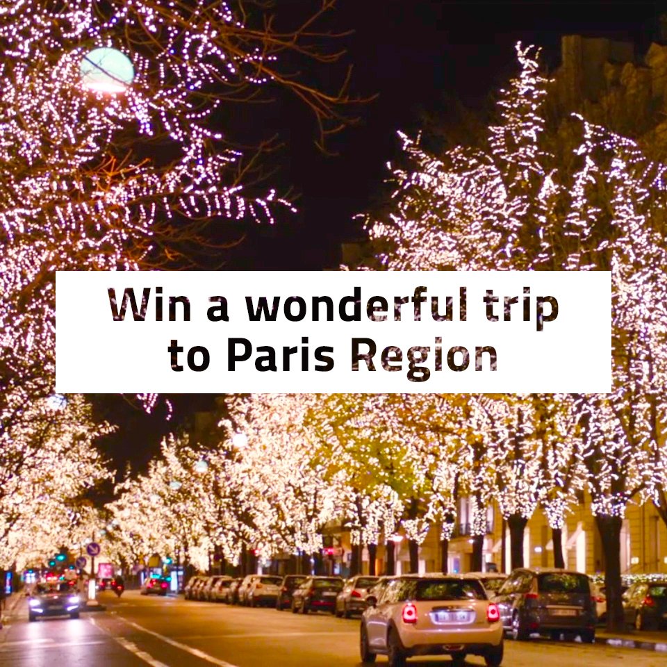 visitparisreg's tweet photo. Win a trip to Paris Region worth 1,518€ for 2 persons: round-trip train tickets, Paris Region Pass experience and hotels nights included! 
👉 How to play? RT &amp; follow @visitparisreg !
*Competition closes at midnight on 03/01/2019! https://t.co/SMPkTOc03G