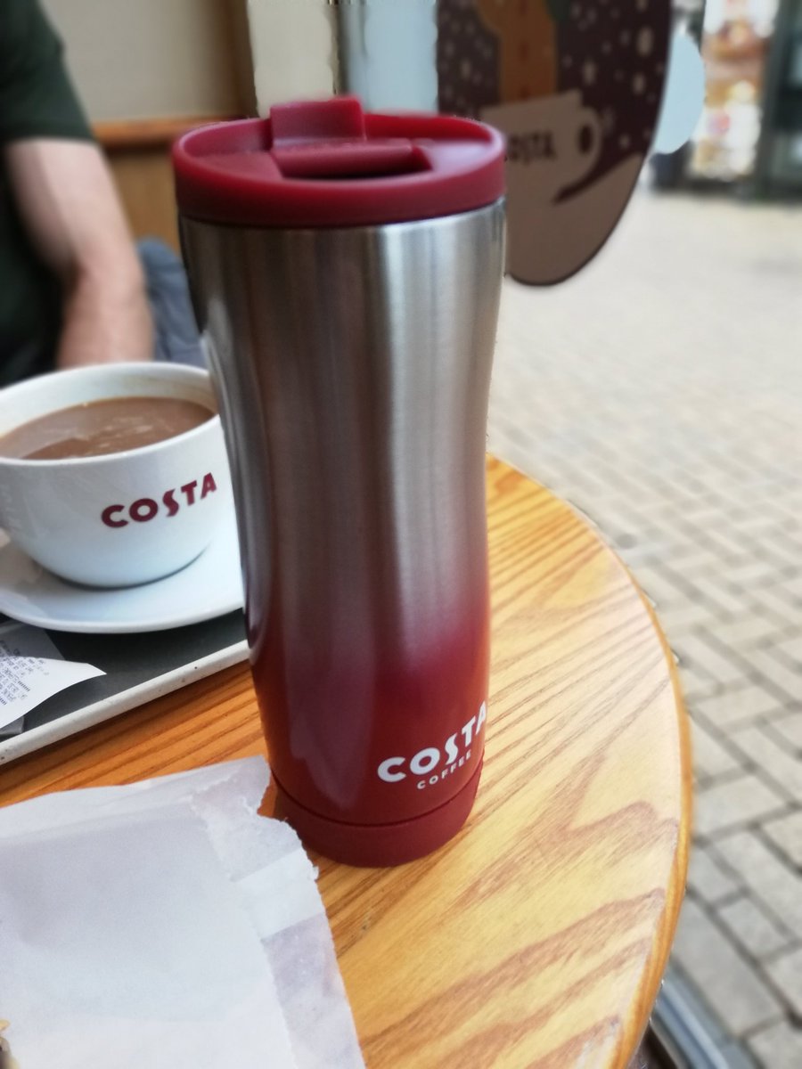 Kn13hty's tweet photo. First use of my @CostaCoffee #clevercup good Xmas present #addiction https://t.co/gc42bQ7kSQ