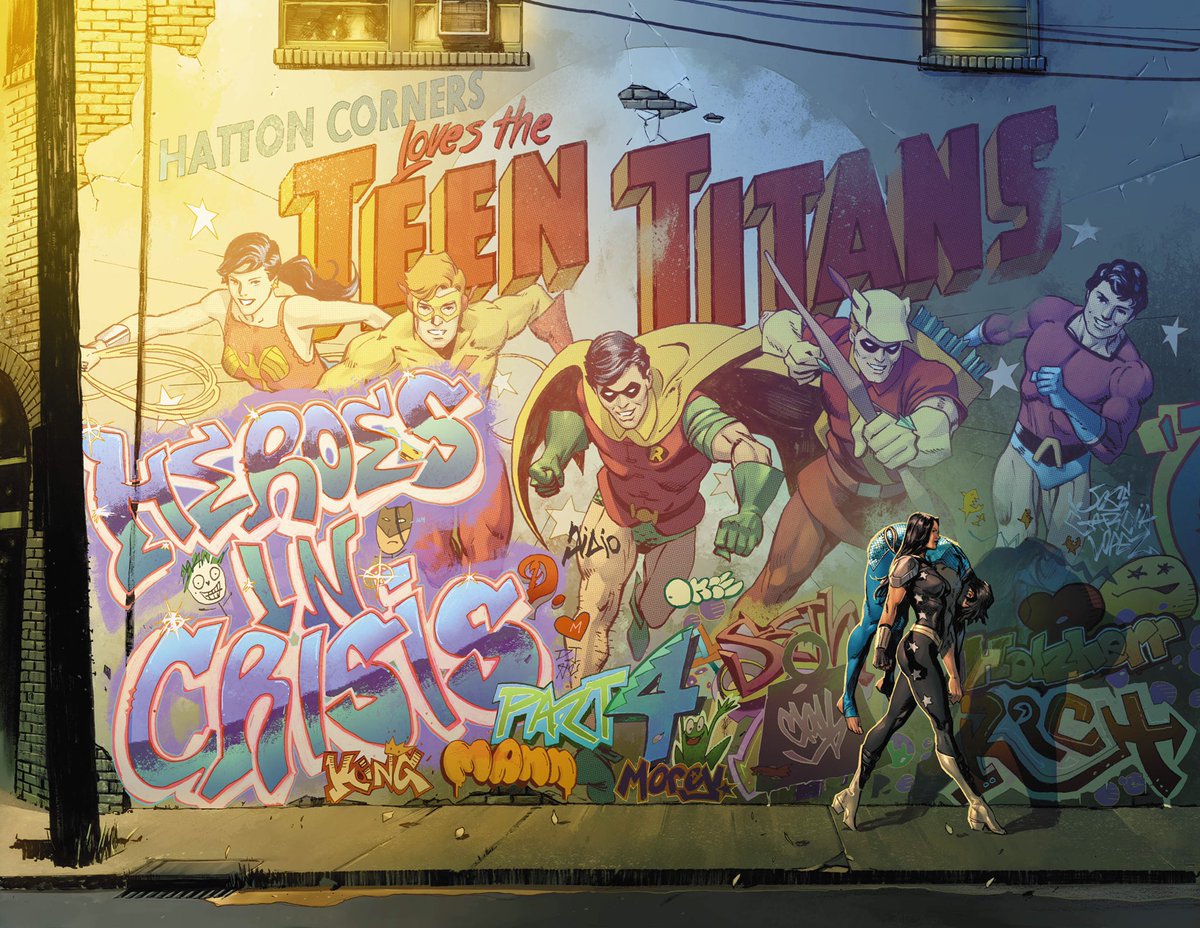 TomKingTK's tweet photo. Coming up in Heroes in Crisis. 

Art by @Clay_Mann_ and @tomeu_morey. https://t.co/mEbiXsLYe6