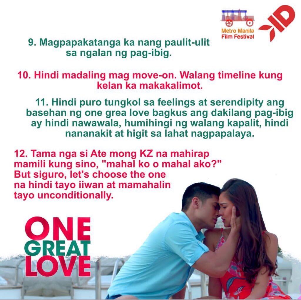 Kimxilimuy_gen's tweet photo. One Great Love ‘s lessons that you can  relate to ! Watch  and find out more about this movie! Quality film with unexpected twists and rollecoaster of emotions! @RegalFilms @prinsesachinita #OneGreatLoveWORTHWATCHING  #MoreCinemasforONEGREATLOVE https://t.co/Gp3EL9ZW6L