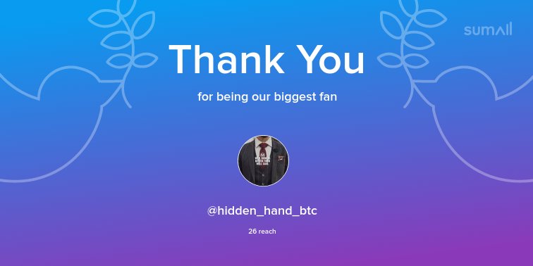 Our biggest fans this week: <a href="/hidden_hand_btc/">@gribirg</a>. Thank you! via sumall.com/thankyou?utm_s…
