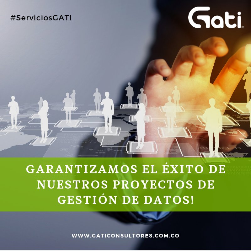 Contamos con un equipo de profesionales altamente calificados que permiten garantizar el éxito de los proyectos de gestión de datos en las organizaciones! Conoce más aquí > bit.ly/2V21iw9 #GATIDigital #ServiciosGATI #BigData #DataGovernance #DataValue #NuevoGATI