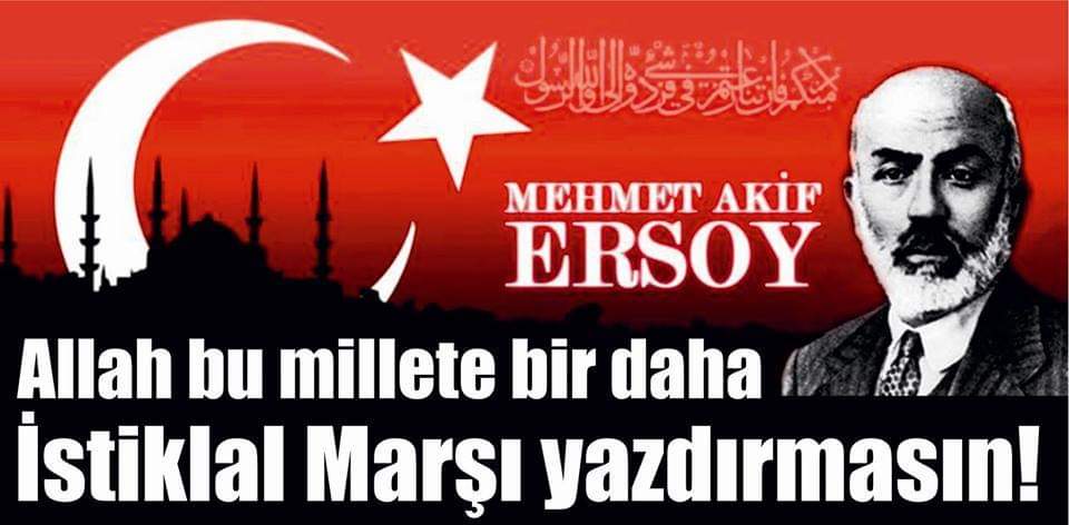 "Sahipsiz vatanın batması haktır.
Sen sahip çıkarsan bu vatan batmayacaktır."

İstiklâl Şairi'miz Mehmet Akif Ersoy'u vefatının 82. senesinde rahmet ve minnetle anıyorum. Ruhu şad, mekânı cennet olsun.
#MehmetAkifErsoy