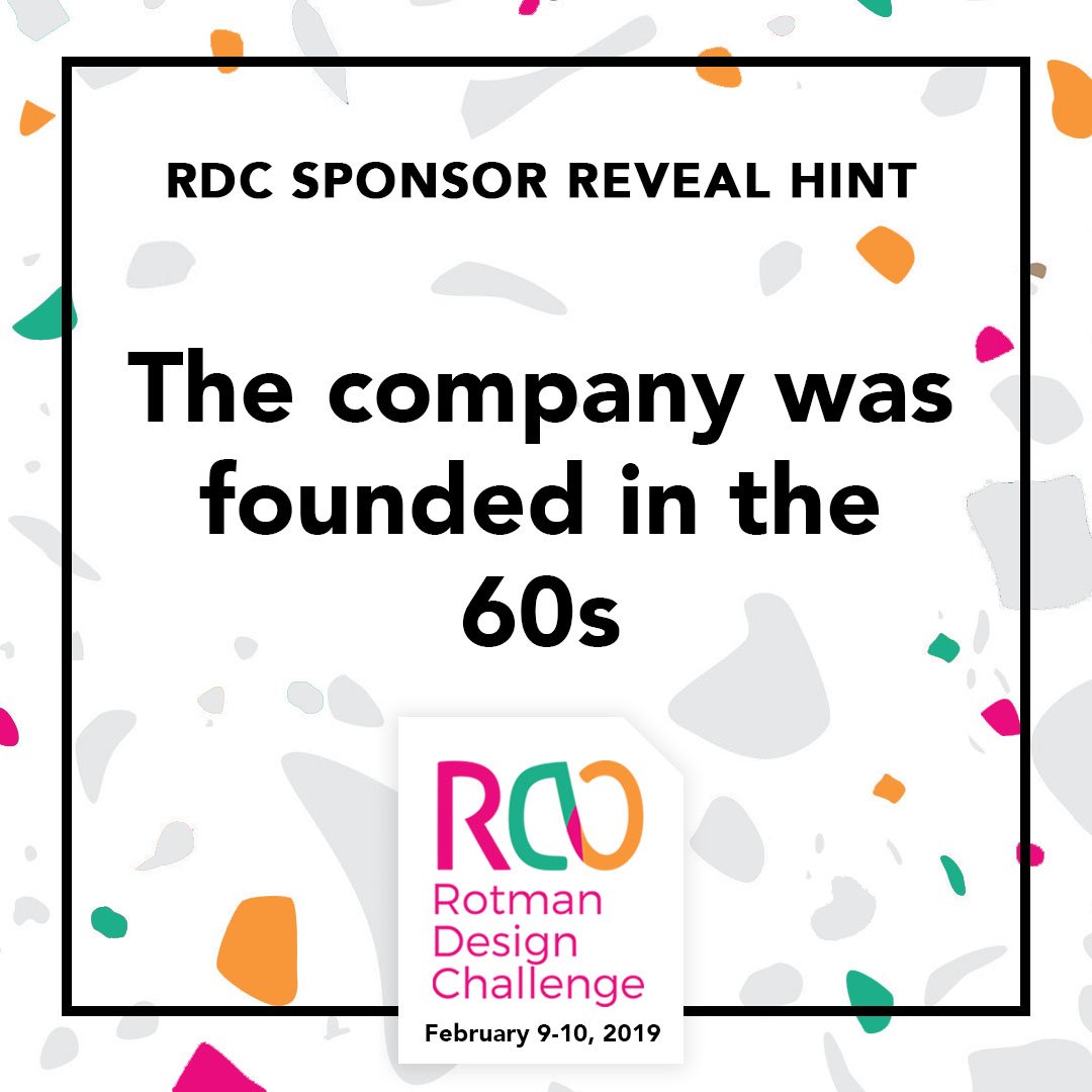 The 2019 #rotmandesignchallenge sponsor is pretty groovy. Can you dig it? Team applications are due January 10th. Don’t miss out on a fab RDC weekend!