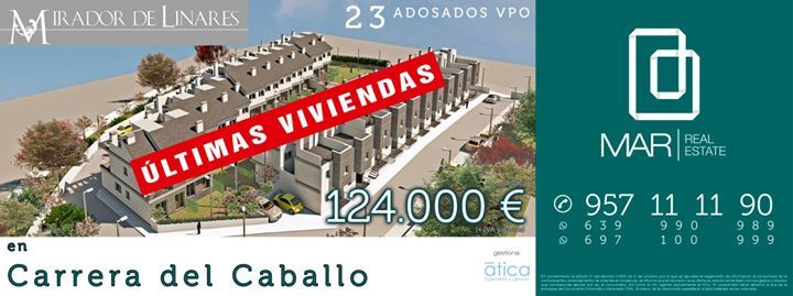 Acabamos el año con una gran noticia!
Aun estas a tiempo de tener una casa en las afueras... la última vivienda disponible en nuestra promoción "Mirador de Linares" te está esperando, mas cerca del centro de lo que te imaginas, y a un precio... q no te imaginas!

📍 Carrera D…