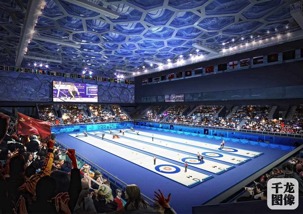 ECOSPORTS5's tweet photo. The Water Cube, which was a swimming center originally built for 2008 Beijing Summer Olympics, is now being reformed of winter sports use for 2022 Beijing Winter Olympics. #EcoExpress https://t.co/EPtKvtA7nq