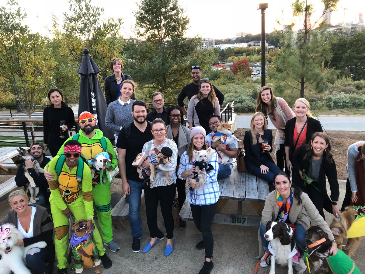 OC_ATL's tweet photo. #TBT to our Bark &amp; Brew Yappy Hour and Costume Contest held at New Realm Brewing this past October. A fun group with creative costume winners!
#OfficeCreations #BarkandBrew #ThrowbackThursday https://t.co/XI0FL8x6Jj