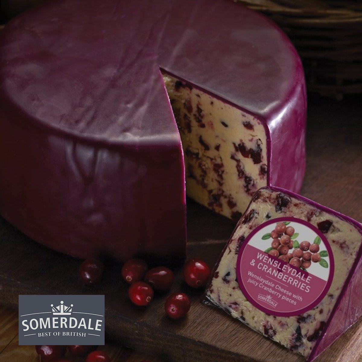 BKFoodsPhilly's tweet photo. Wonderful holiday cheese for your special cheese board. #somerdalecheese #wensleydale #holidaycheese #cheeseboard https://t.co/IrX6EXzMqP
