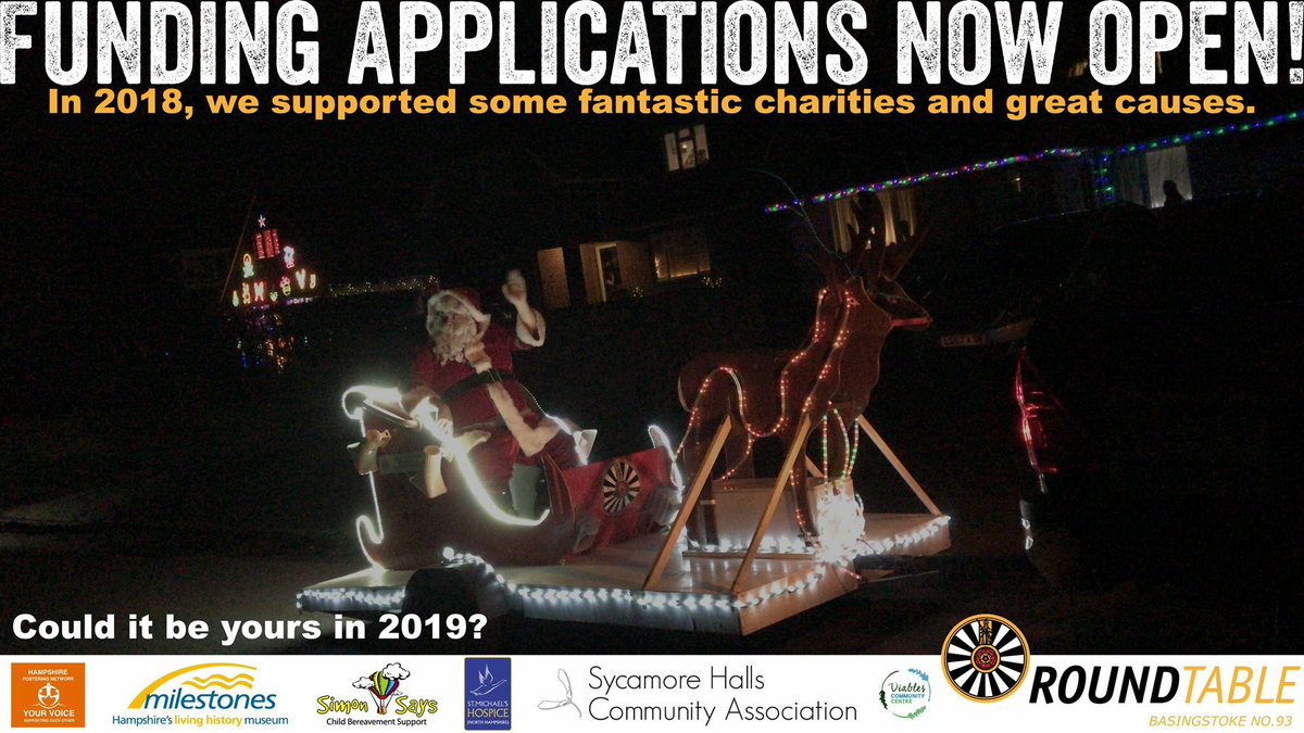 BasingstokeRT93's tweet photo. This year, we raised over £4,500 and now we’re looking for suitable charities and causes to fund! Could yours be on the list? We don’t know about you unless you get in touch! #DoMore @RoundTableBI #Funding #Charities https://t.co/JLKj65vy08