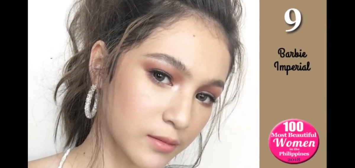 JuanBieOFC's tweet photo. Congratulations! @barbieeimperial for being part of  100 most beauttiful women in the Philippines! Rank 9! Di man tayo umabot to top 1, but still MAGAYON KAPADIN! 💛 https://t.co/mDiCJoZ0zB