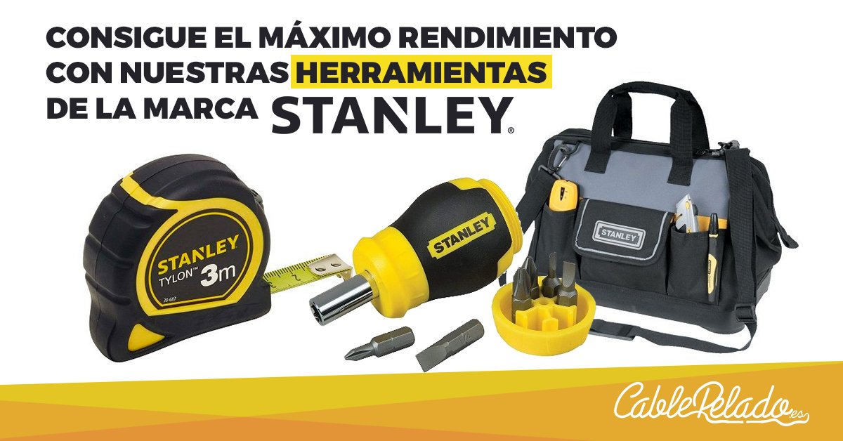 cablepelado_es's tweet photo. Les anunciamos que ya está disponible en nuestra web nuestros nuevos productos de la marca Stanley! https://t.co/hGUbq8mgvm ideales para multiplicar tu rendimiento! 😁👨‍🔧 https://t.co/qqH1VLvYdo