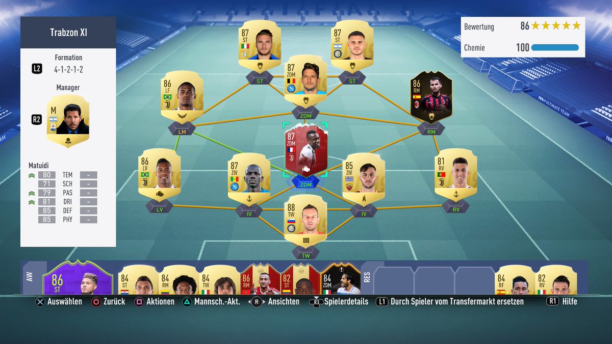 FifaIch's tweet photo. #sheeshTeam #PS4share Sheesh was geht halte mich kurz Bank &amp; Alex Sandro untrade habe 85K Bugdet peace out und danke https://t.co/88xyNQHWqo