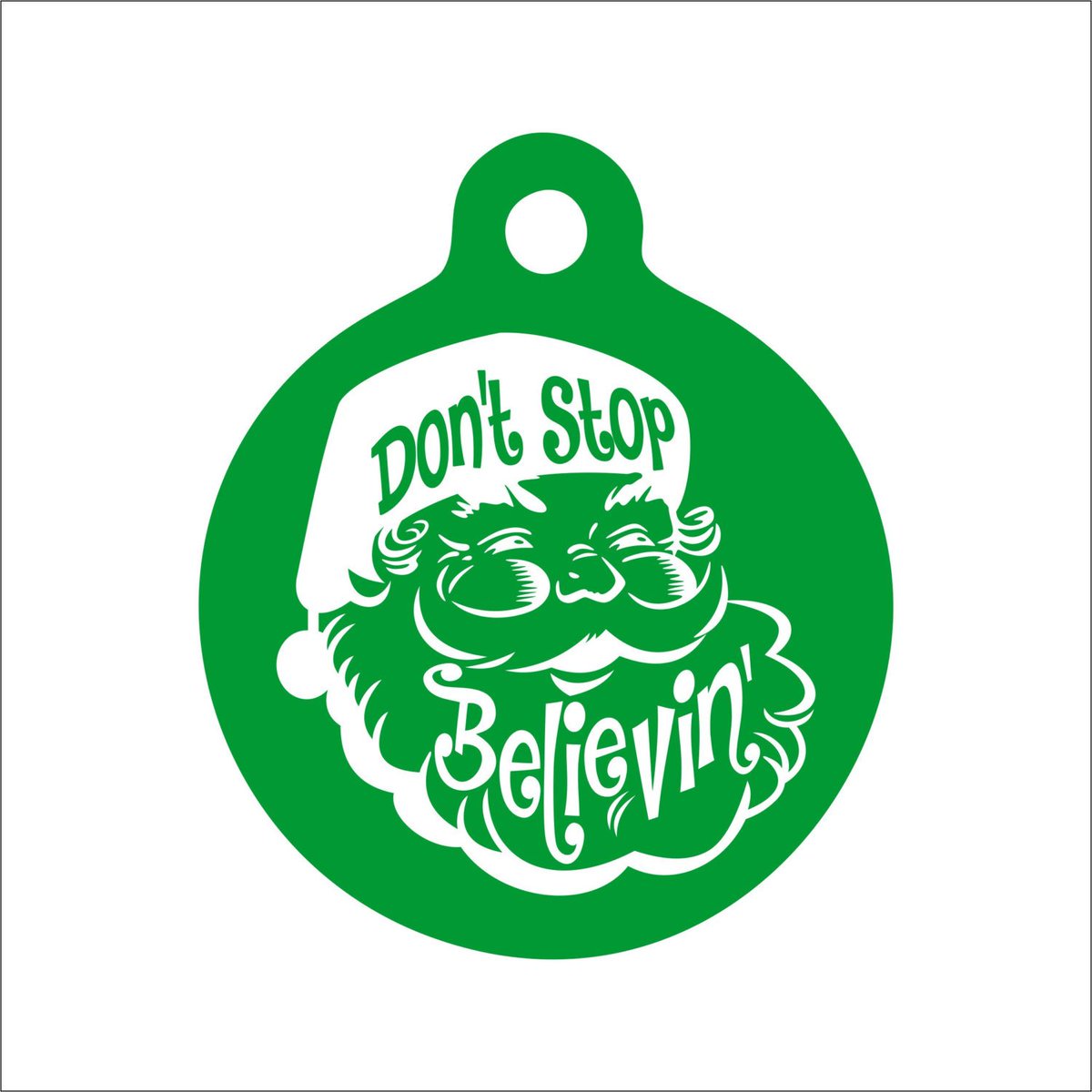 SPCustomAlum's tweet photo. Don't Stop Believin' Santa Pet Tag - Santa Dog Tag - Christmas Dog Tag - Personalized Engraved Pet Tag https://t.co/g5VgrXb2xL #Etsy #EngravedDogTag https://t.co/NTCeEnxd36