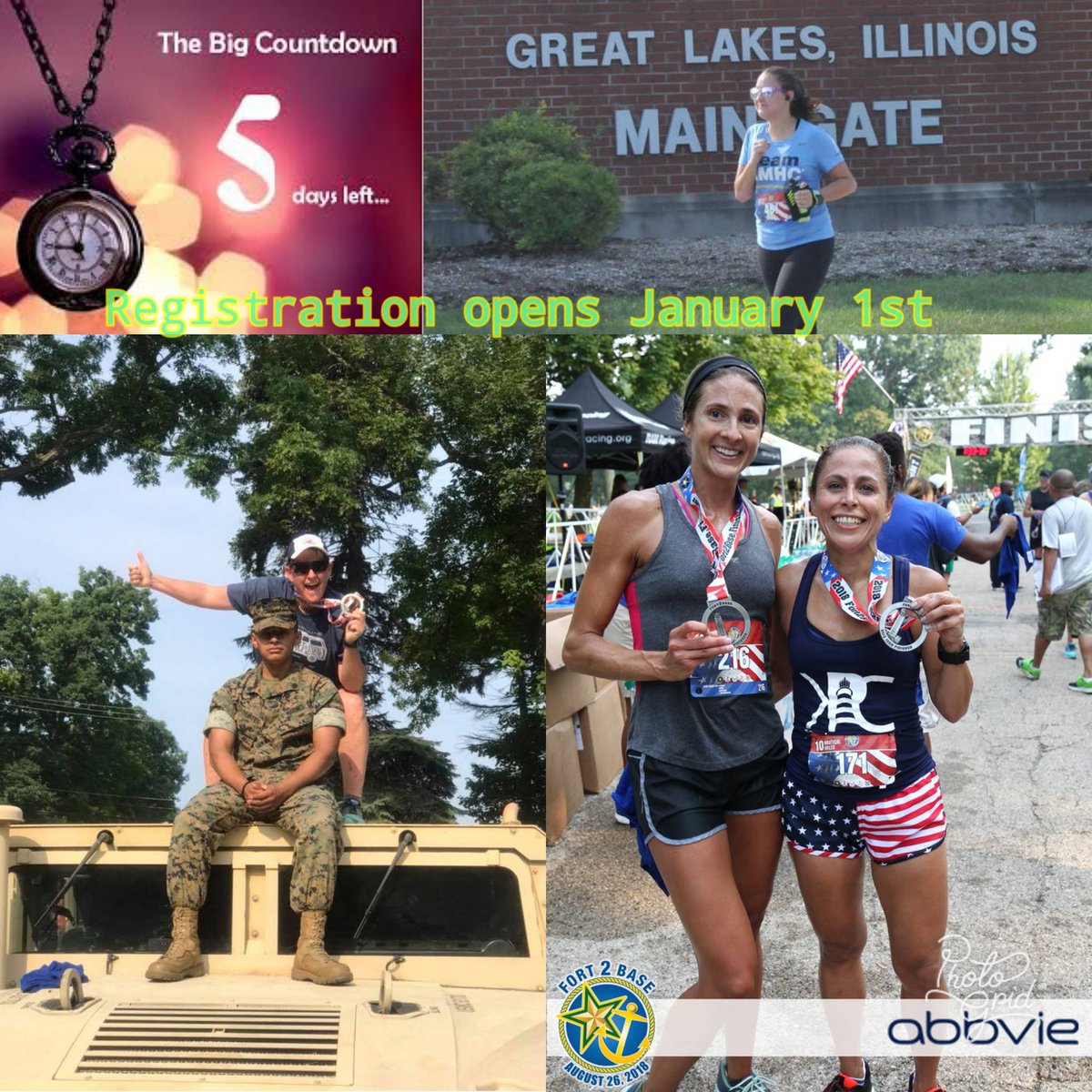 Save the date registration opens January 1st! #Fort2Base Sunday August 25th
