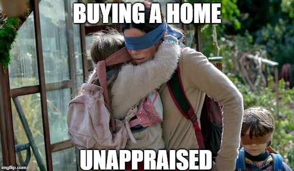 AlphaAppraiser's tweet photo. Don't buy blind. 🙈 

#Realestate #ATL #appraisals #buying #homes #Property #market #Value #mortgages #dreamhome #SandraBullock #BirdBox #Netflix #movie #buyingahouse #prepurchase #appraiser #reports #lenders #investors #Appraisals #morning #humor #Alpharetta #luxury https://t.co/TCZ31AteSs