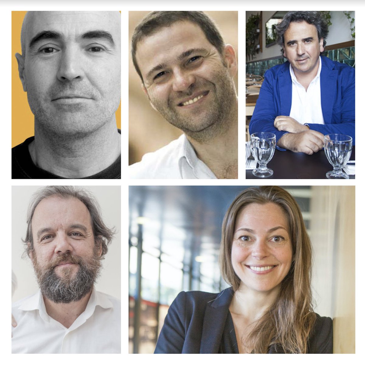 BCulinaryWP's tweet photo. A special thanks to the members of our #technicalcommittee who had to choose the 10 #bcwp18 finalists among 140 nominees from 42 countries. Pia Sorensen, Xavier Medina @fxmedina, Carlos Zamora, Jorge Ruiz Carrascal and Iñaki Martinez de Albeniz. https://t.co/OqrY8lZBZE