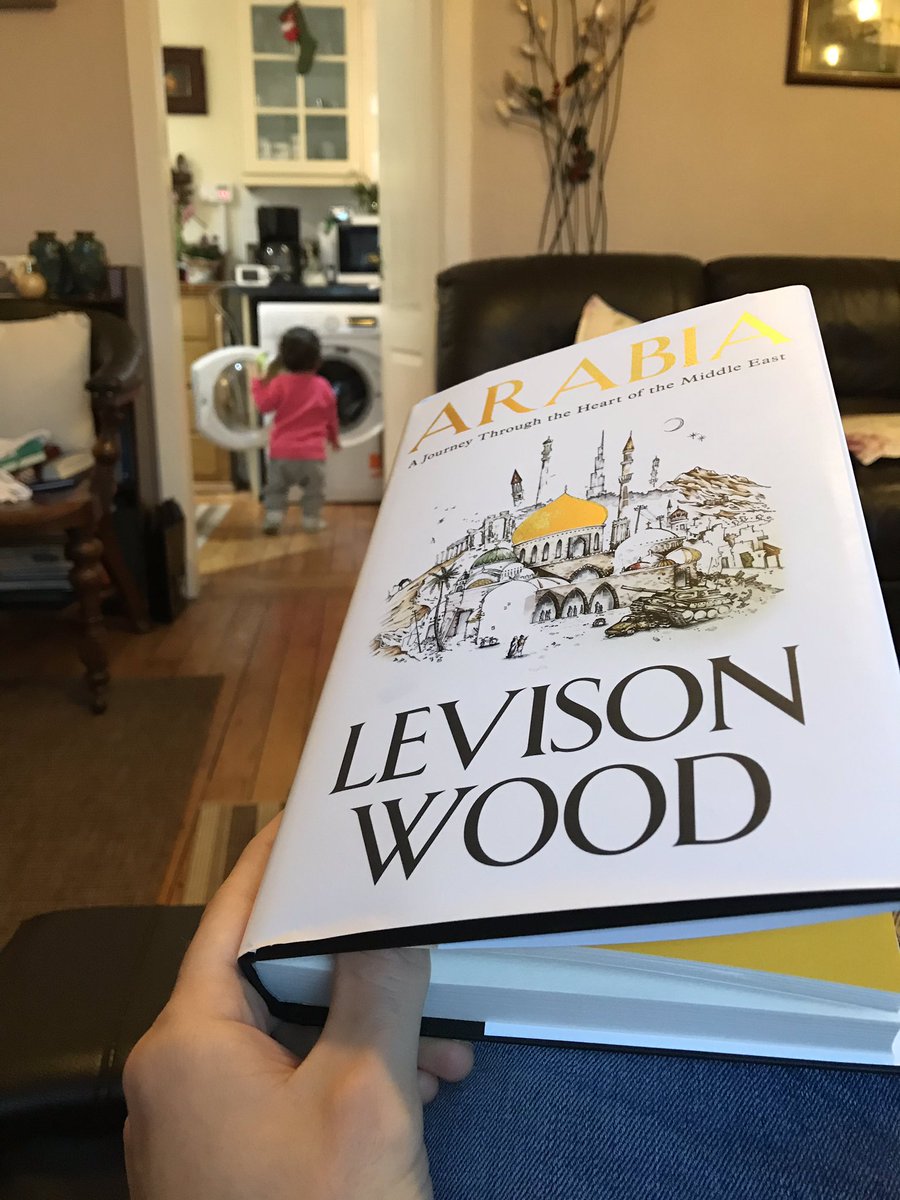 One eye on an industrious toddler. One eye on <a href="/Levisonwood/">Levison Wood</a> new book. Bliss.