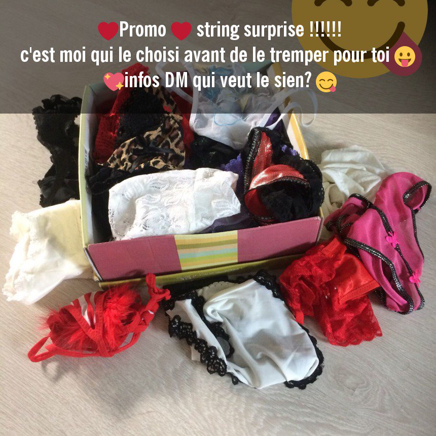 lovelydolly22's tweet photo. Commande en cours ...un coquin va bientôt se régaler😛lequel vais-je lui choisir...😜
#stringportee #lingerieportee #stringmouille #adoptemalingerie
Tu veux le tien aussi ?😛Profite de la Promo de fin d'année😍#string surprise
Si tu préfères le choisir c'est possible aussi DM😘 https://t.co/zIWmsENRgR