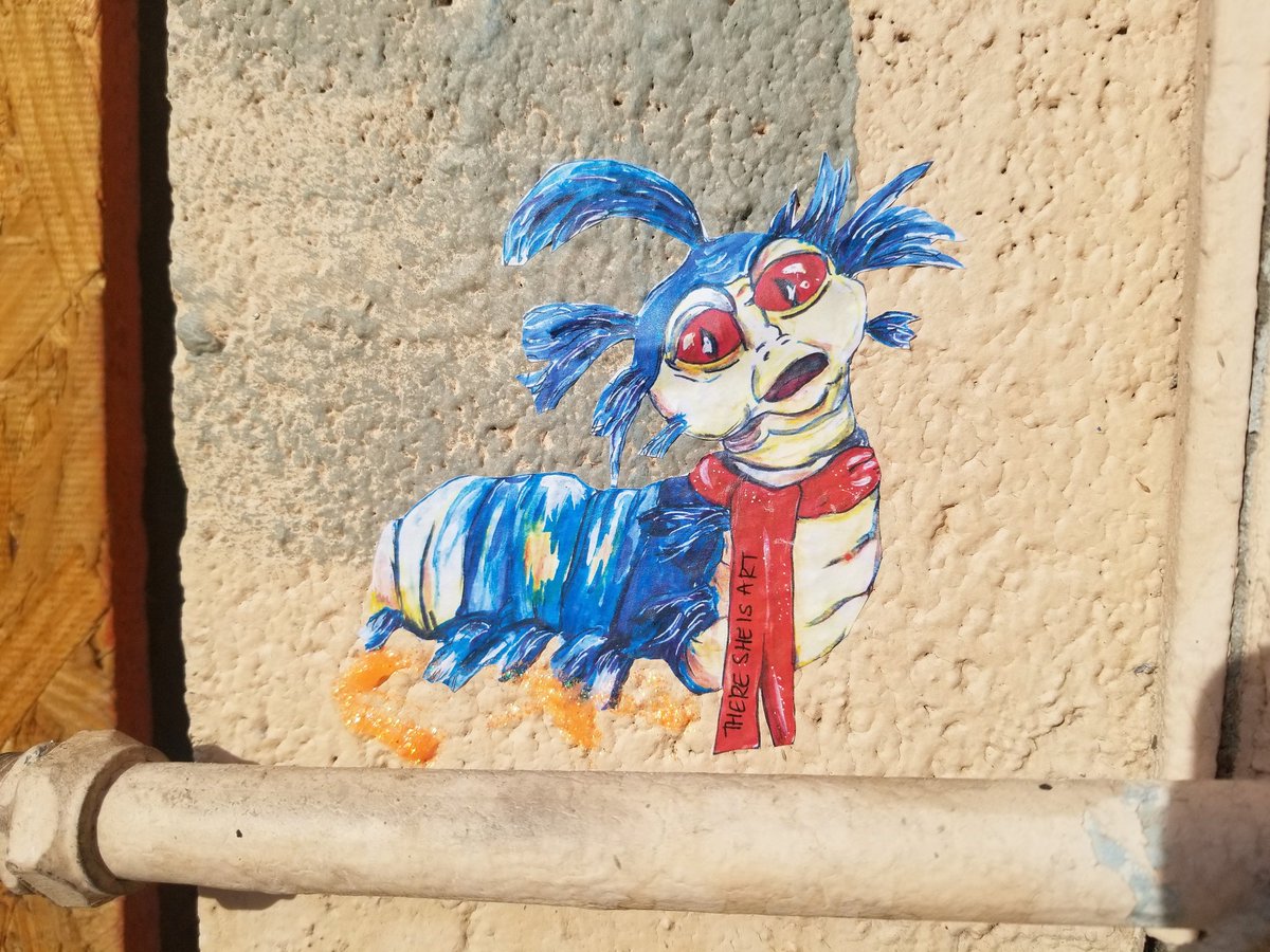 theresheisart's tweet photo. No matter how tiny you look, you can lead huge men if you have what the huge men don't have.
#theresheisart #labyrinthworm #labyrinth #streetart #wheatpaste #lasvegasart #dtlv https://t.co/9C0gGCU8y4