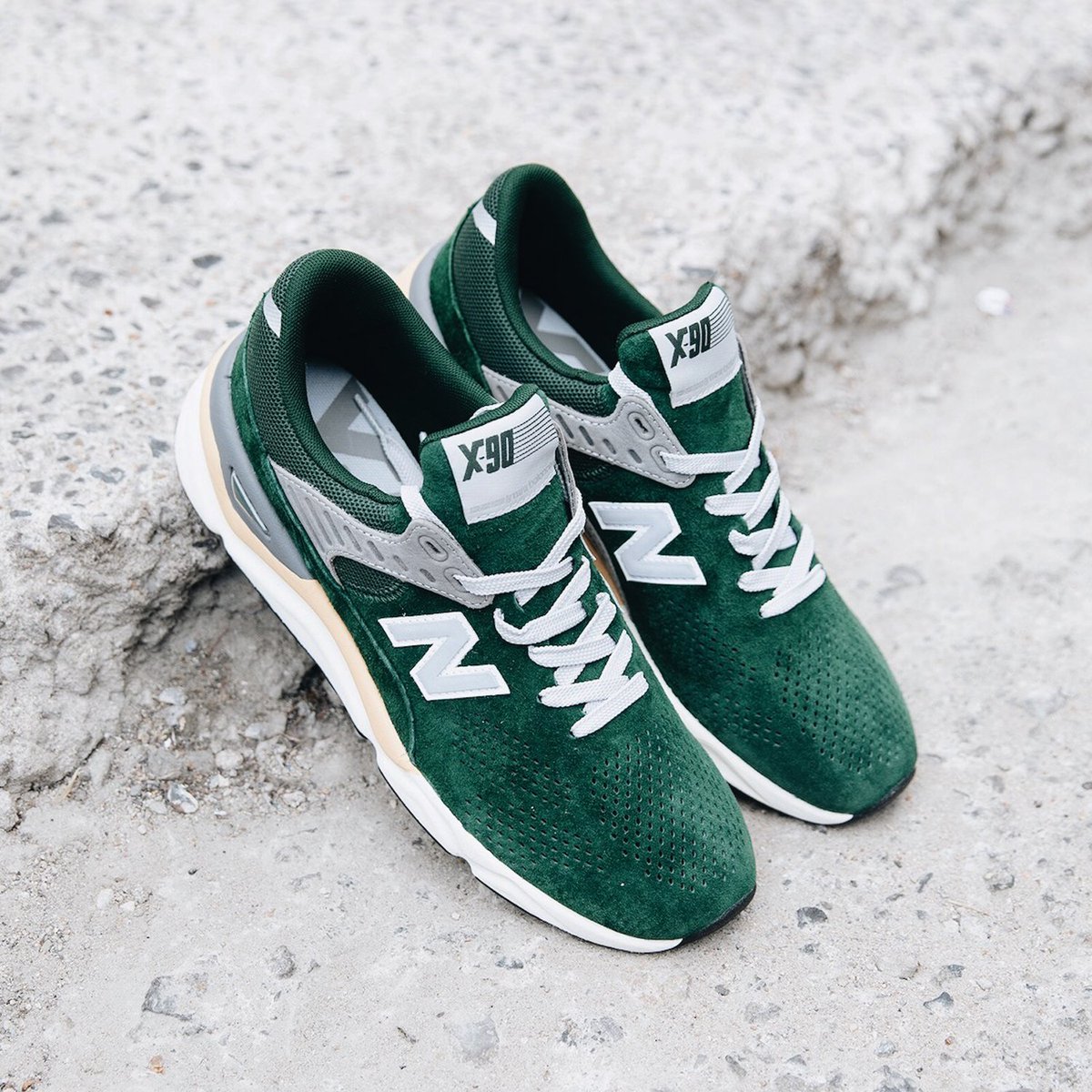 new balance x90 green