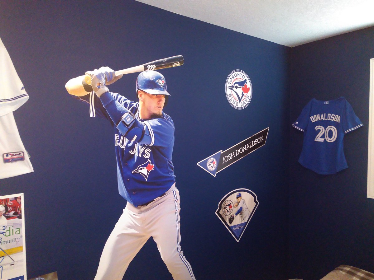 <a href="/MLB/">MLB</a> <a href="/BringerOfRain20/">Josh Donaldson</a> .. My 8 year old son's hero.. Still devastated that he's no longer a <a href="/BlueJays/">Toronto Blue Jays</a> . It's an ode to the bringer of rain in his room.. Still trying figure out how to switch it to a <a href="/Braves/">Atlanta Braves</a> mural!!!
