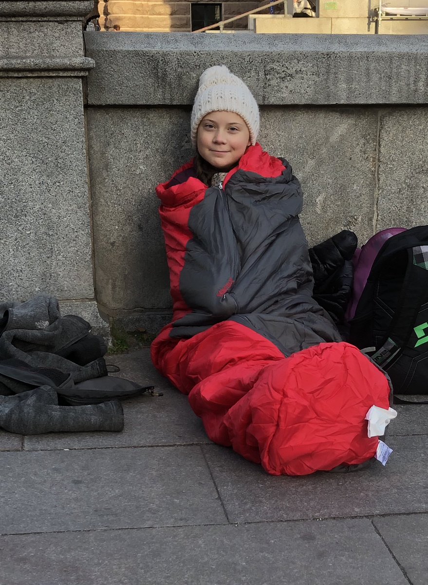 GretaThunberg's tweet photo. The climate crisis doesn’t go on holiday. Nor do we! Climate strike tomorrow as usual.

#climatestrike #fridaysforfuture #schoolstrike4climate https://t.co/SxPlaLbrjb