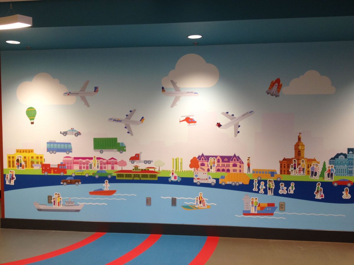 grayloon's tweet photo. Traveling through @flyevv over the holidays? Be on the lookout for improvements like the new Kids Area. We're proud to partner with Hafer to create 50+ illustrations for the area's new magnetic wall. Area sponsored by @cmoekids and @evplibrary. #EisforEveryone

📷: @evvairport https://t.co/B3EFcS7ukz