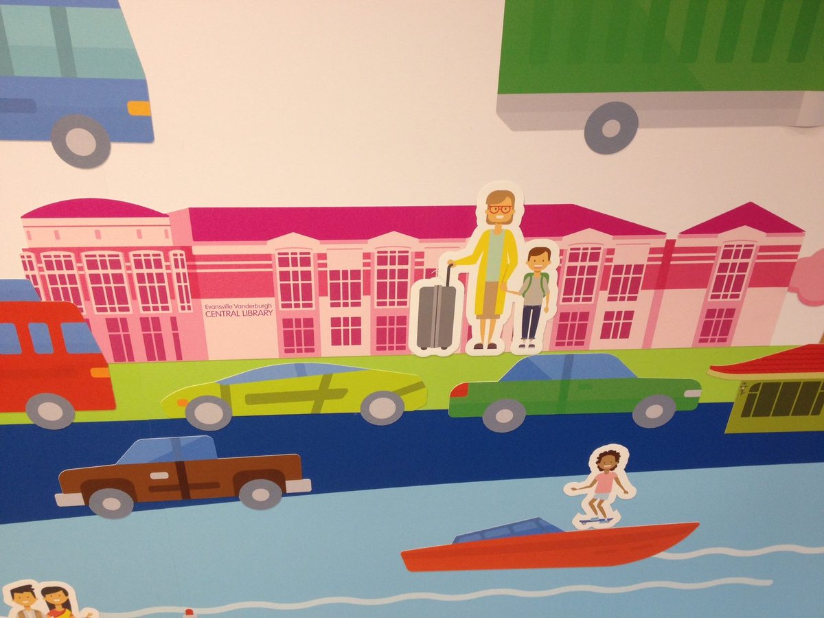 grayloon's tweet photo. Traveling through @flyevv over the holidays? Be on the lookout for improvements like the new Kids Area. We're proud to partner with Hafer to create 50+ illustrations for the area's new magnetic wall. Area sponsored by @cmoekids and @evplibrary. #EisforEveryone

📷: @evvairport https://t.co/B3EFcS7ukz
