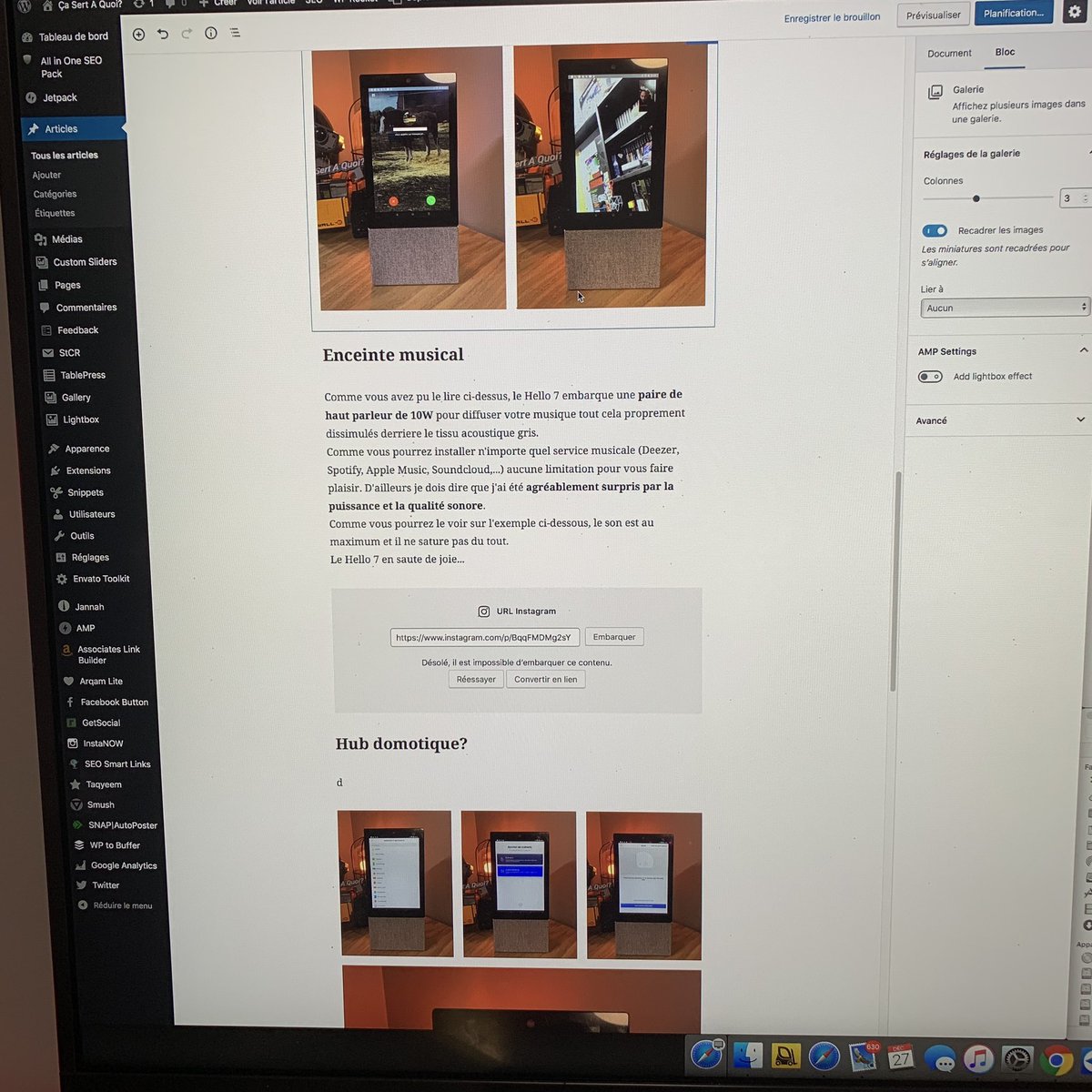 BlogCaSertAQuoi's tweet photo. Faire la mise à jour vers Wordpress 5.0 la veille de la publication d’un article n’était pas une bonne idée... 😓
dingue les modifications avec cette version! 😱
Allez je retrousse mes manches et demain vous pourrez lire mon article sur le #Archos #Hello7 😤
#blog #wordpress https://t.co/9VdVstRQkK