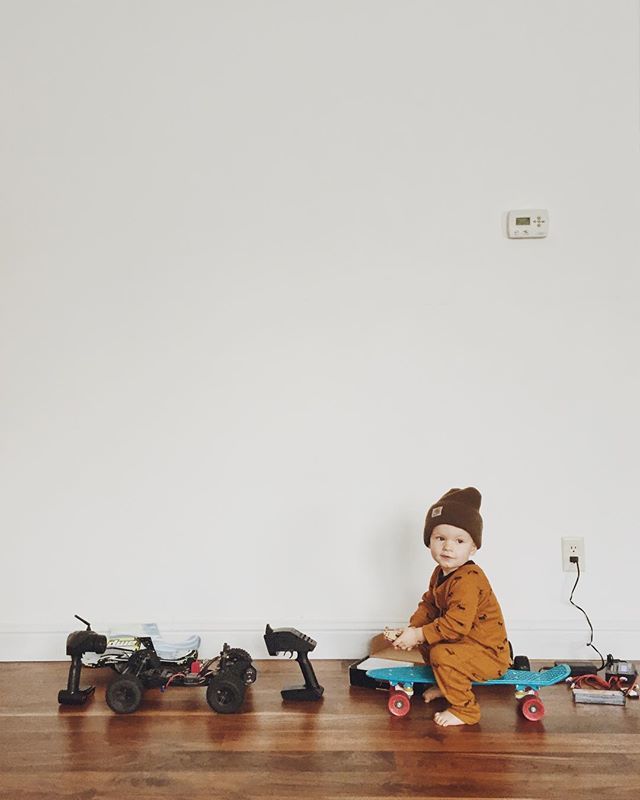 Skateboard and RC cars. After playing with my nephews RC car, I want one...I mean Lev wants one. bit.ly/2CDMRqX