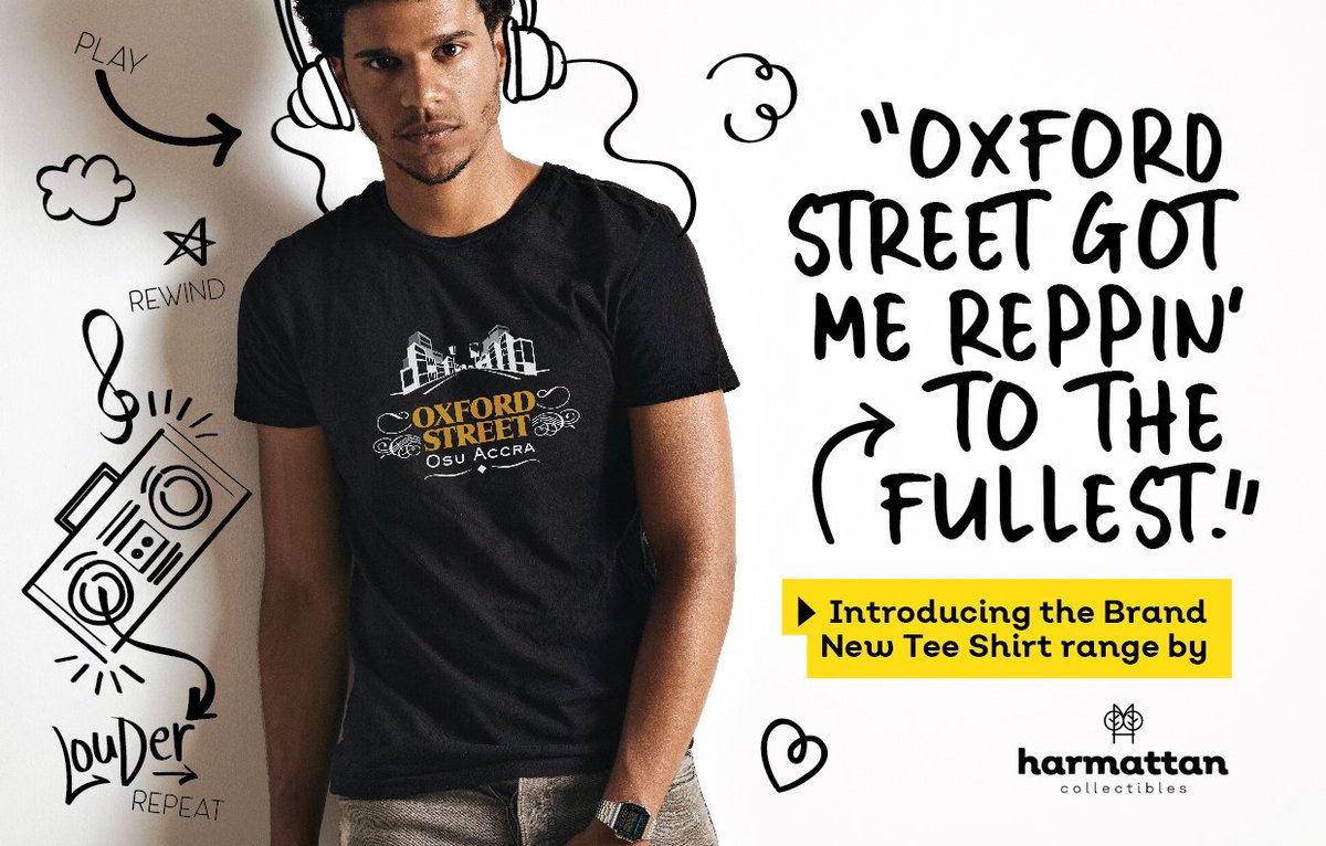 harmattanco's tweet photo. SAY HELLO to our Brand New merch. The Season just got better. Join us celebrate great locations and places in Ghana with these Banging OXFORD STREET unisex tees. A Merry Xmas and happy New Year in advance. #harmattanco #brandnew #dopetees #NewRelease π¬πβ€οΈπβπΏ https://t.co/Un3vhTVN3G
