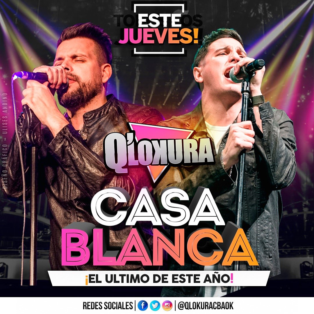 qlokuracbaok's tweet photo. ¡Jueves de de #CasaBlanca!

#Qlk #Animate #TourAnimate https://t.co/CITe59qEab