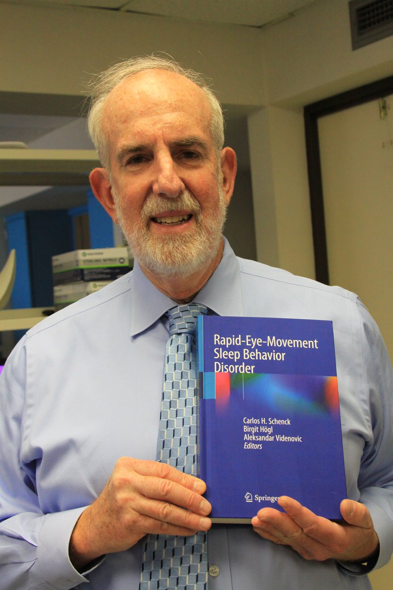 HennepinHC's tweet photo. Congratulations to our own Dr. Carlos Schenck -- who wrote the book on REM Sleep Behavior Disorder! @SleepReview    https://t.co/EgzItO0W9B @sleepfoundation @nih_nhlbi @MedscapePsych @Hennepin @PsychiatricNews @APAPsychiatric  #sleepdisorders #REMsleep #parasomnia #parkinsons https://t.co/8FPm5FeIZ9