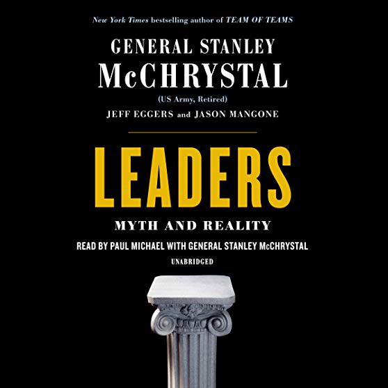 A book my husband and I can agree on. ⁦@StanMcChrystal⁩ #leadership #leadershipmyths