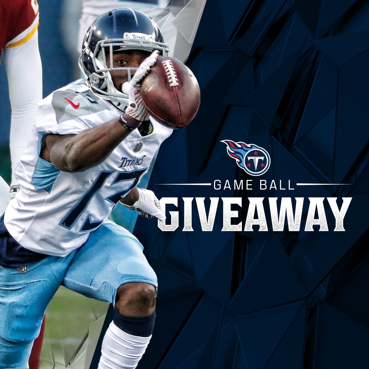 Titans's tweet photo. 🏈 #Titans Game Ball Giveaway 🏈

Retweet this and follow @Titans for a chance to win an official victory game ball vs. Washington. #TitanUp https://t.co/HTZ7OlLIv7