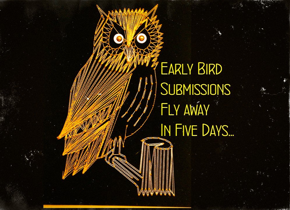 Early bird submissions via <a href="/FilmFreeway/">FilmFreeway</a> close soon! #filmfestival #filmmaker