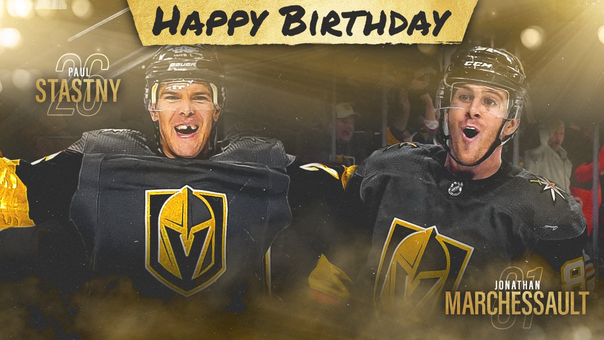 We\ve got two birthdays today!!!

Everyone wish a happy birthday to Jonathan Marchessault and Paul Stastny!  