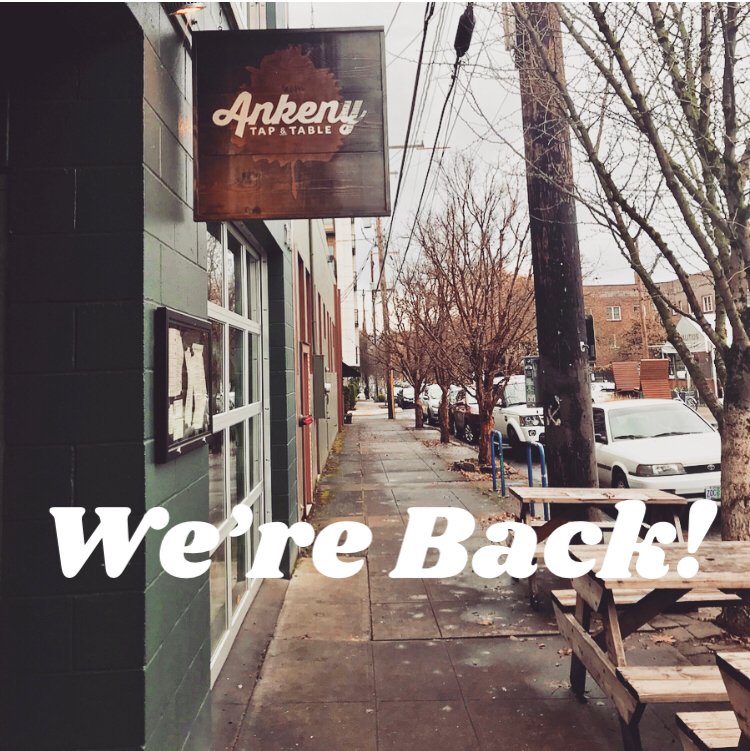 We’re back to our regular hours. Happy hour starts at 3:00pm, see you there! 
#ankenytapandtable
