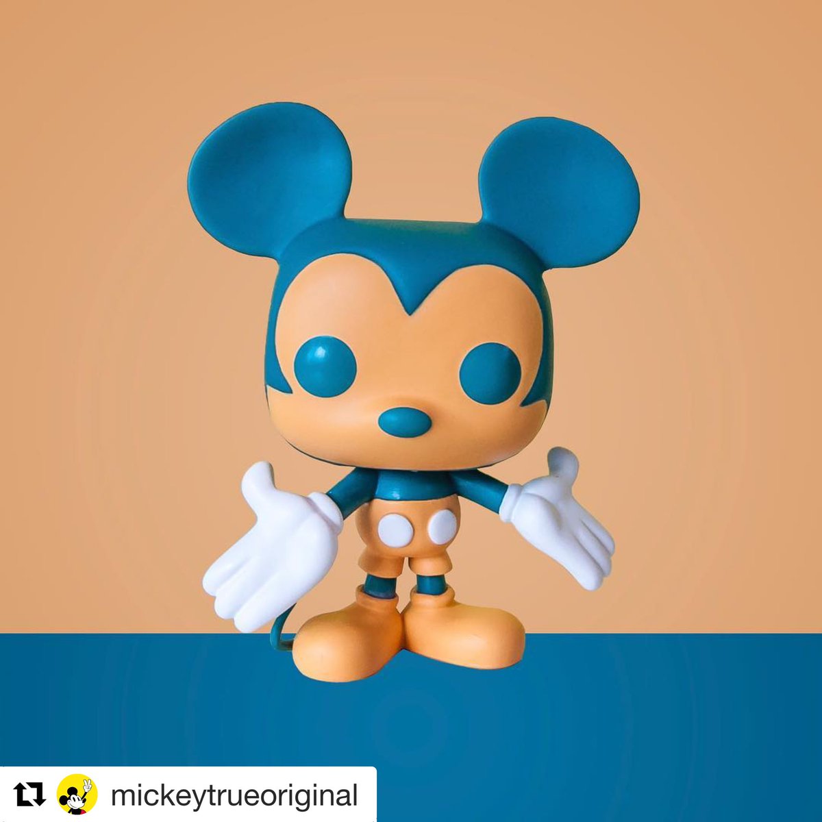 orange and teal mickey pop