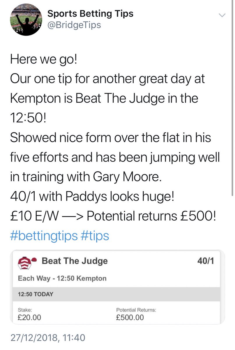 Sports Betting Tips tweet media