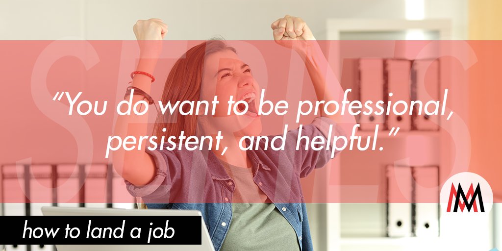 LeeCaraher's tweet image. The post-interview follow up is key! Don&apos;t drop the ball - you&apos;ve already made it this far! #HowToLandAJob series @MMindedPodcast bit.ly/2KPxP41