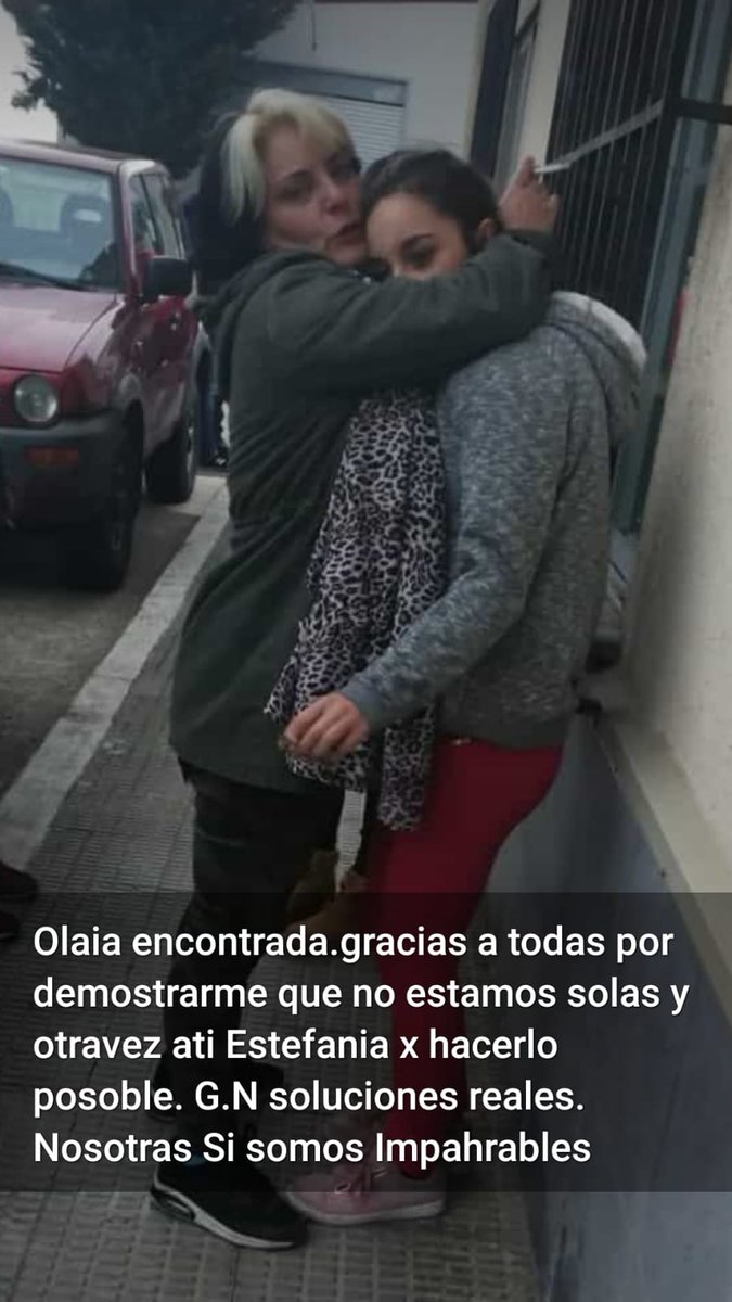 Nos alegramos de comunicaros que ya ha aparecido Olaia. Su familia y toda la PAH, estamos agradecidas por vuestra colaboración.

¡MIL GRACIAS! 💚

#SOSdesaparecidos